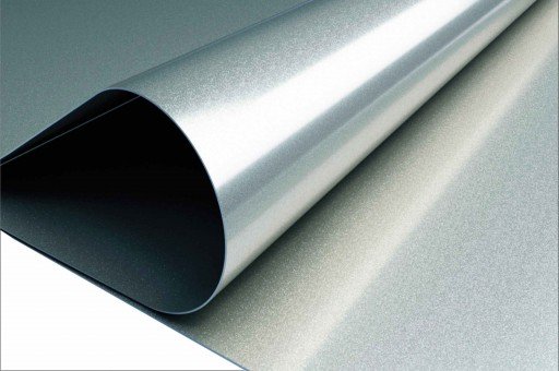 Cool silver stretch ceiling film